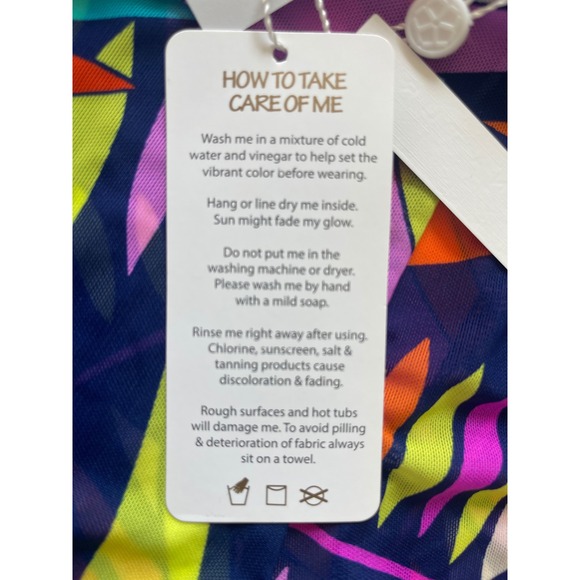 Trina‎ Turk Multicolor Cover Up Pants With Side Slits Women's Size Small - Picture 4 of 7